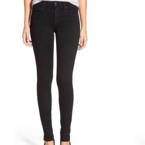 [Joe’s Jeans] Flawless Mid-Rise Black Skinny Jeans